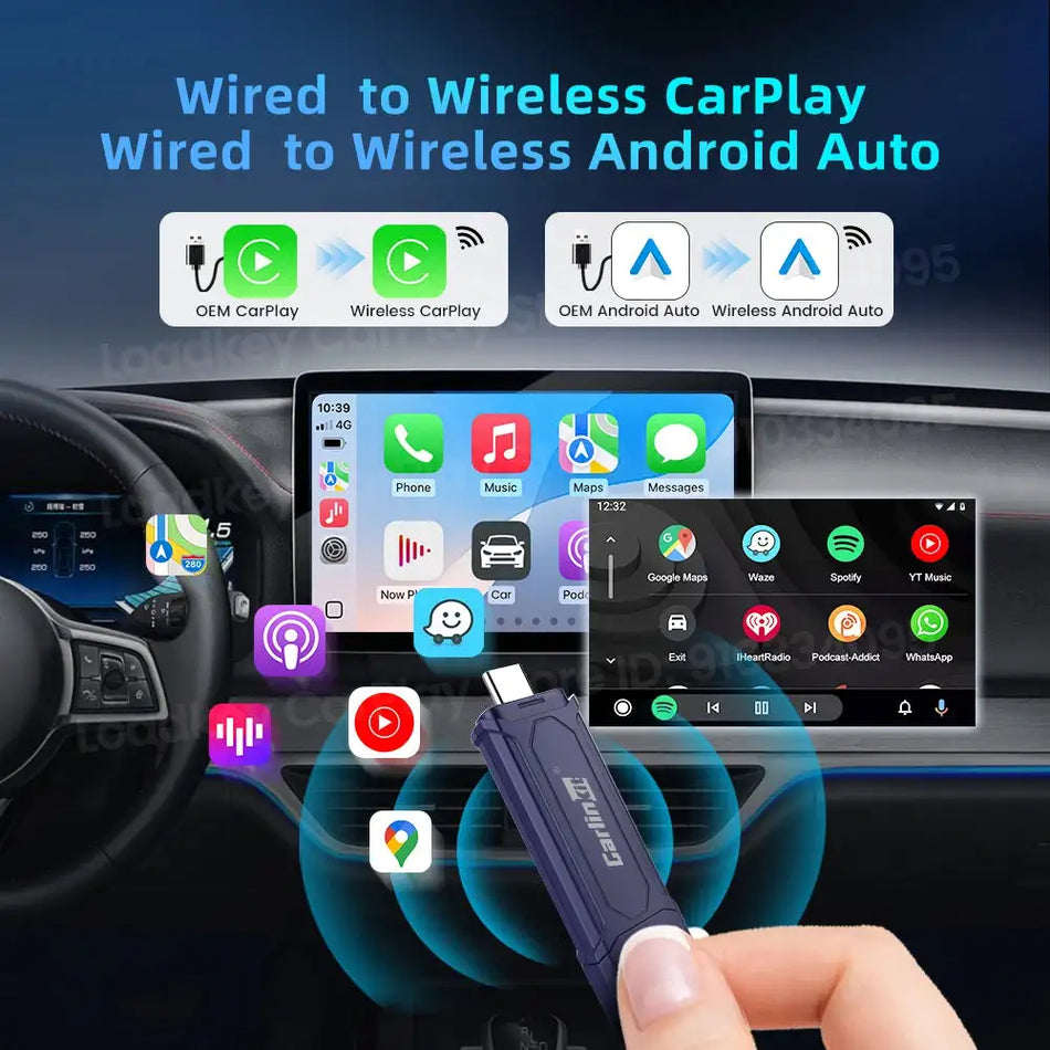 CarlinKit MINI SE Pro Wireless CarPlay Android Auto Dongle