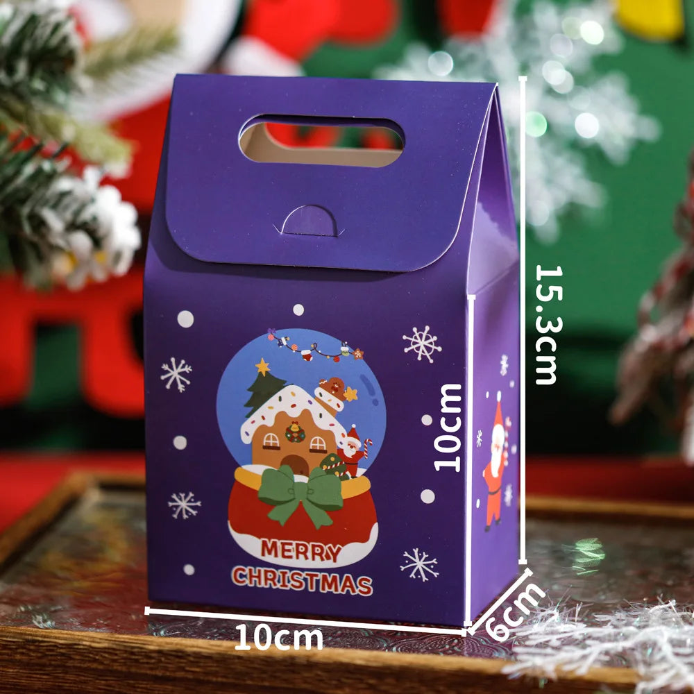 10pcs Colourful Christmas Gift Bags for Biscuits &amp; Treats purple / 10pcs