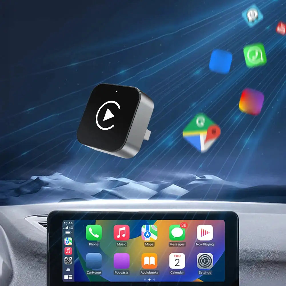 2 In 1 Wireless CarPlay Android Auto Adapter Plug And Play