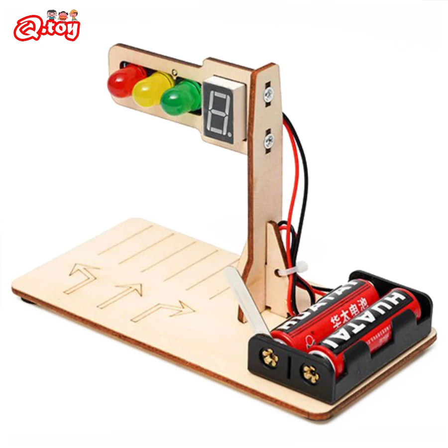 Kit de Modelo de Semáforo Automático DIY para Educação Científica