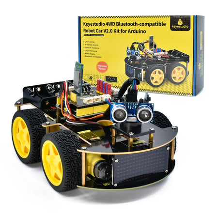 Keyestudio 4WD Multi BT Robot Car Kit V2.0 &ndash; Engaging DIY Electronics Experience Default Title