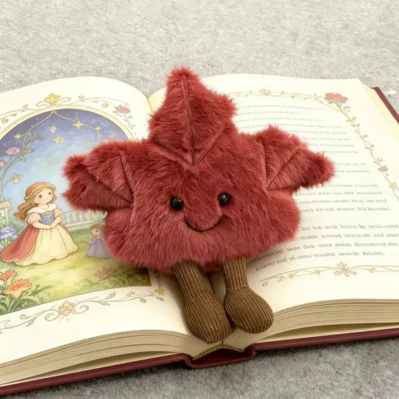 New Canadian Maple Leaf Cute Maple Leaf Plush Stuffed Toy Keychain Bag Hanging Ornament by InterCyprus Trading Ltd