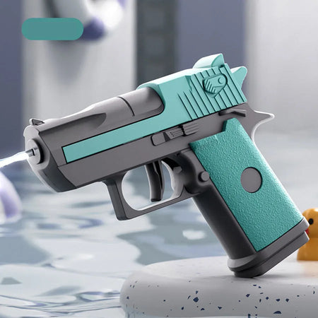 Kids Mini Desert Eagle Water Gun &ndash; Continuous Shooting Pool &amp; Beach Toy for Summer Fun green