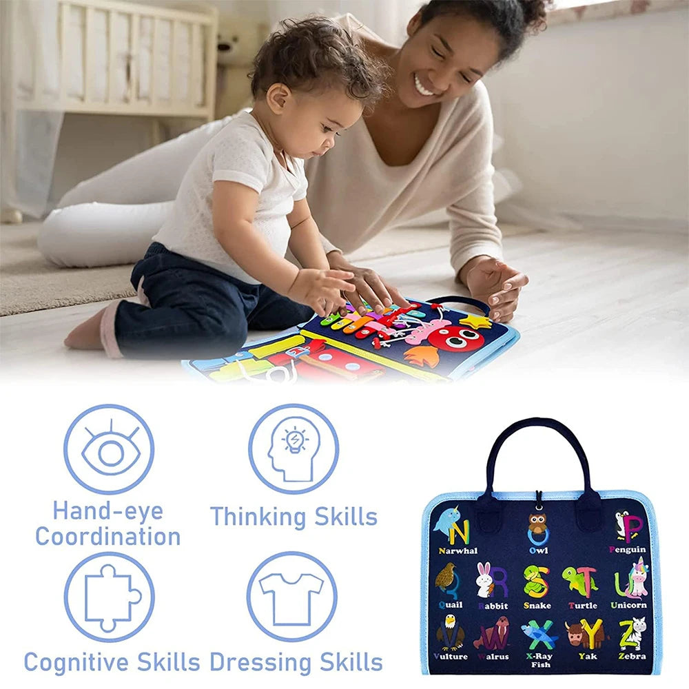 Kids Busy Board Toy &ndash; Improves Fine Motor Skills At Home