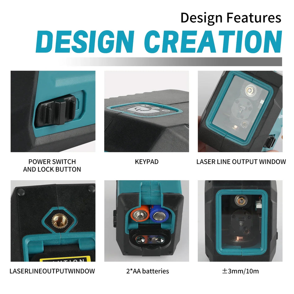 Laser Level Mini 2-Line Cross Horizontal &ndash; Auto Alignment