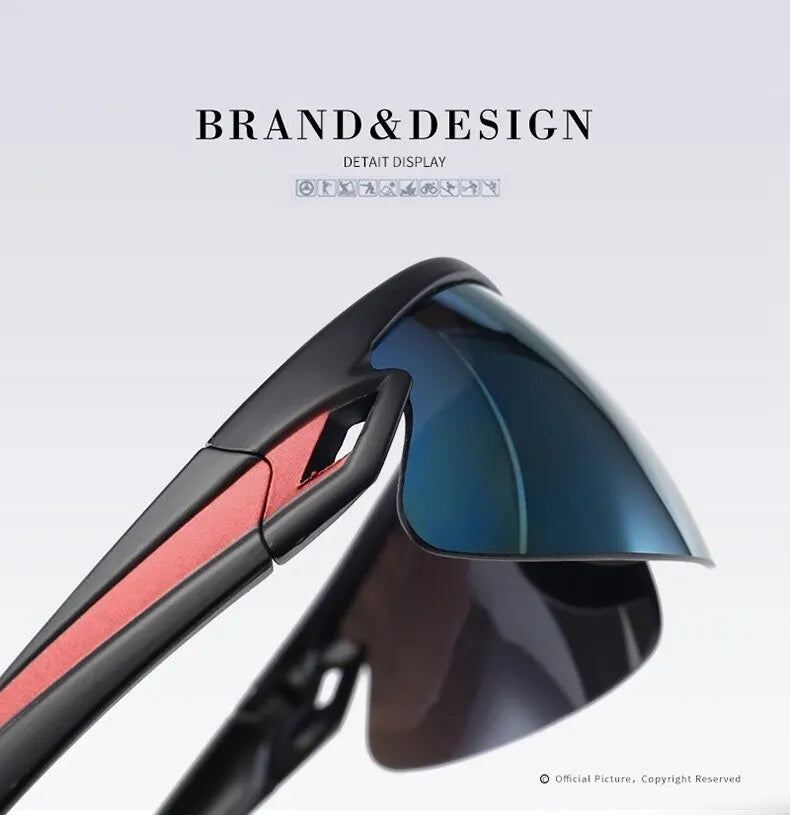 Велосипедные очки для мужчин, линзы UV400, стальная оправа из нержавеющей стали