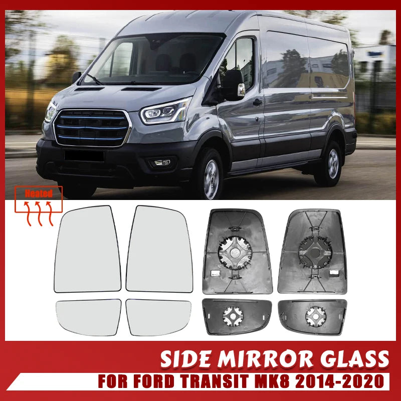 Ζευγάρι Καθρεπτών Γυαλιού Ford Transit Mk8 Αριστερός Δεξιός Κυρτός