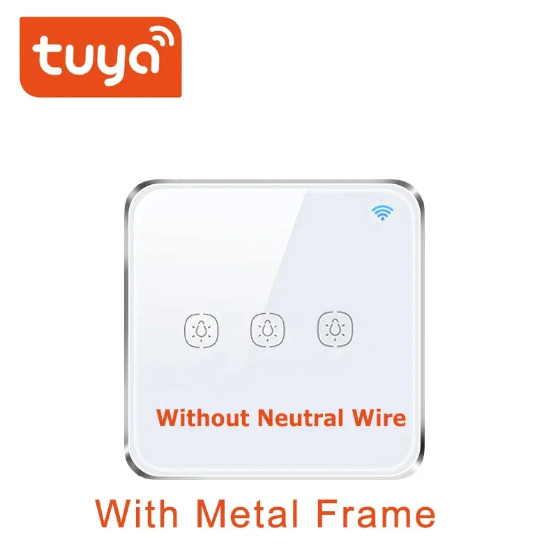 Tuya ZigBee Switch Without Neutral Wire &ndash; Touch Sticker ZigBee 3Gang EU