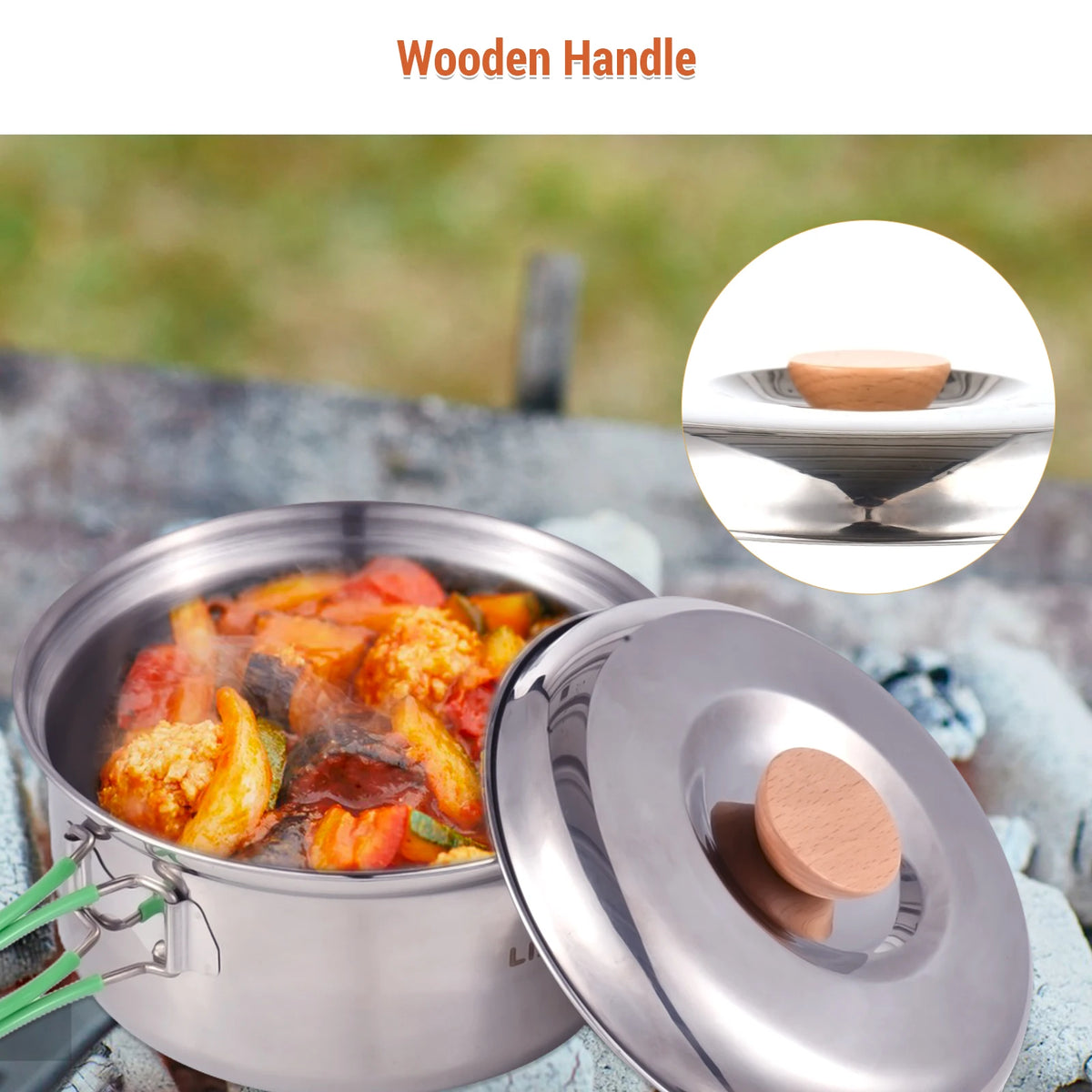 LIXADA Collapsible Camping Cookware &ndash; Ultra Lightweight
