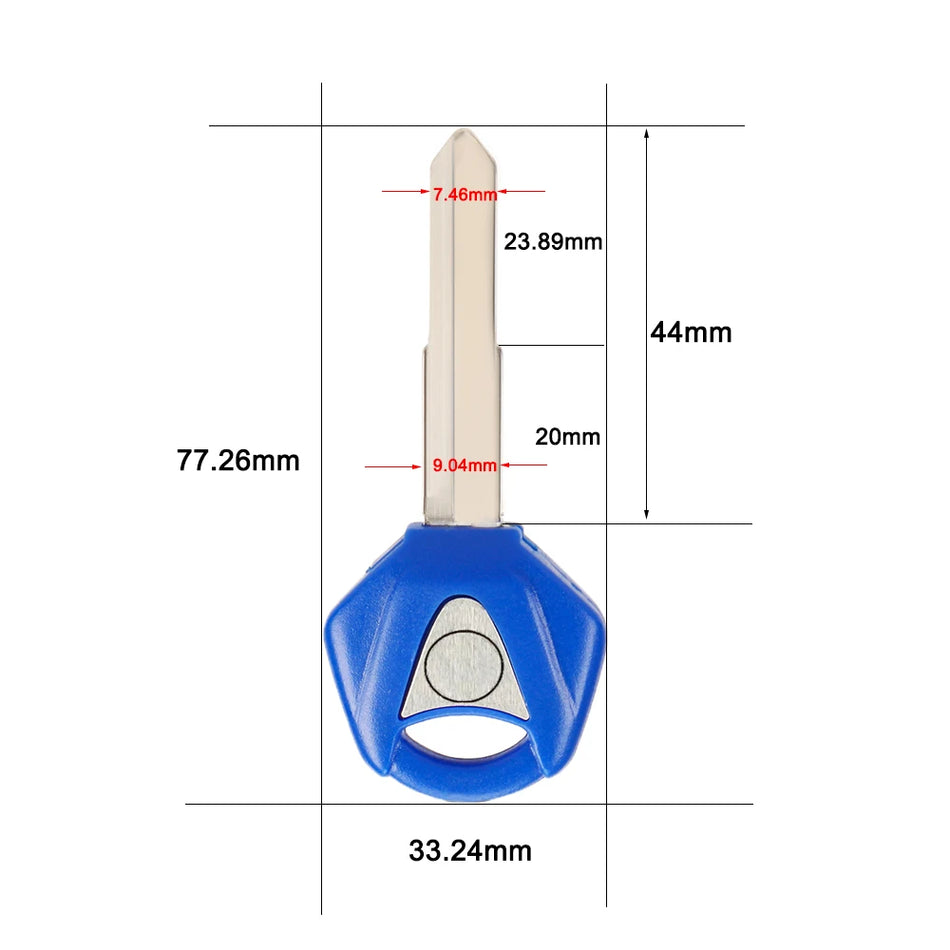 Ключ зажигания для мотоцикла Yamaha YZF R1, лезвие без нарезки, замена