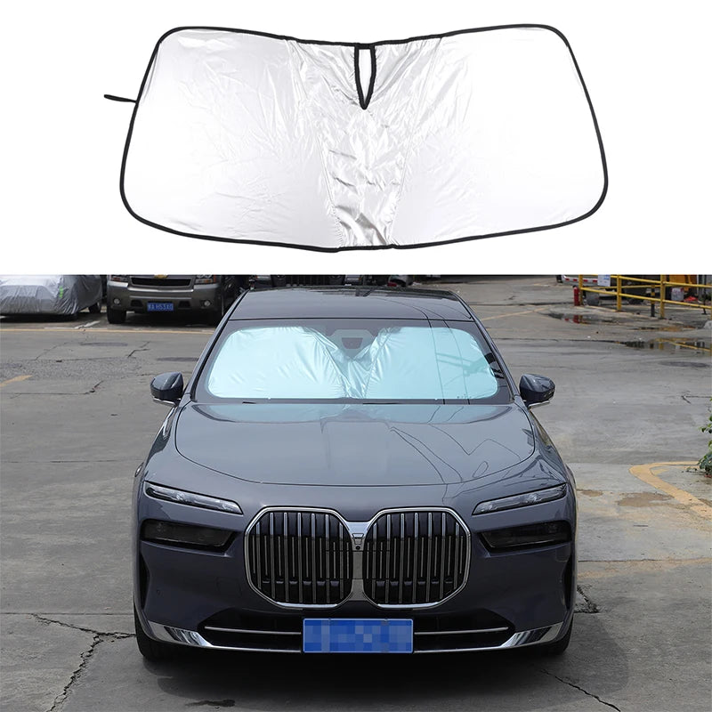 BMW Seria 7 G70 2023 2024 Bandă Argintie Parasolar Față