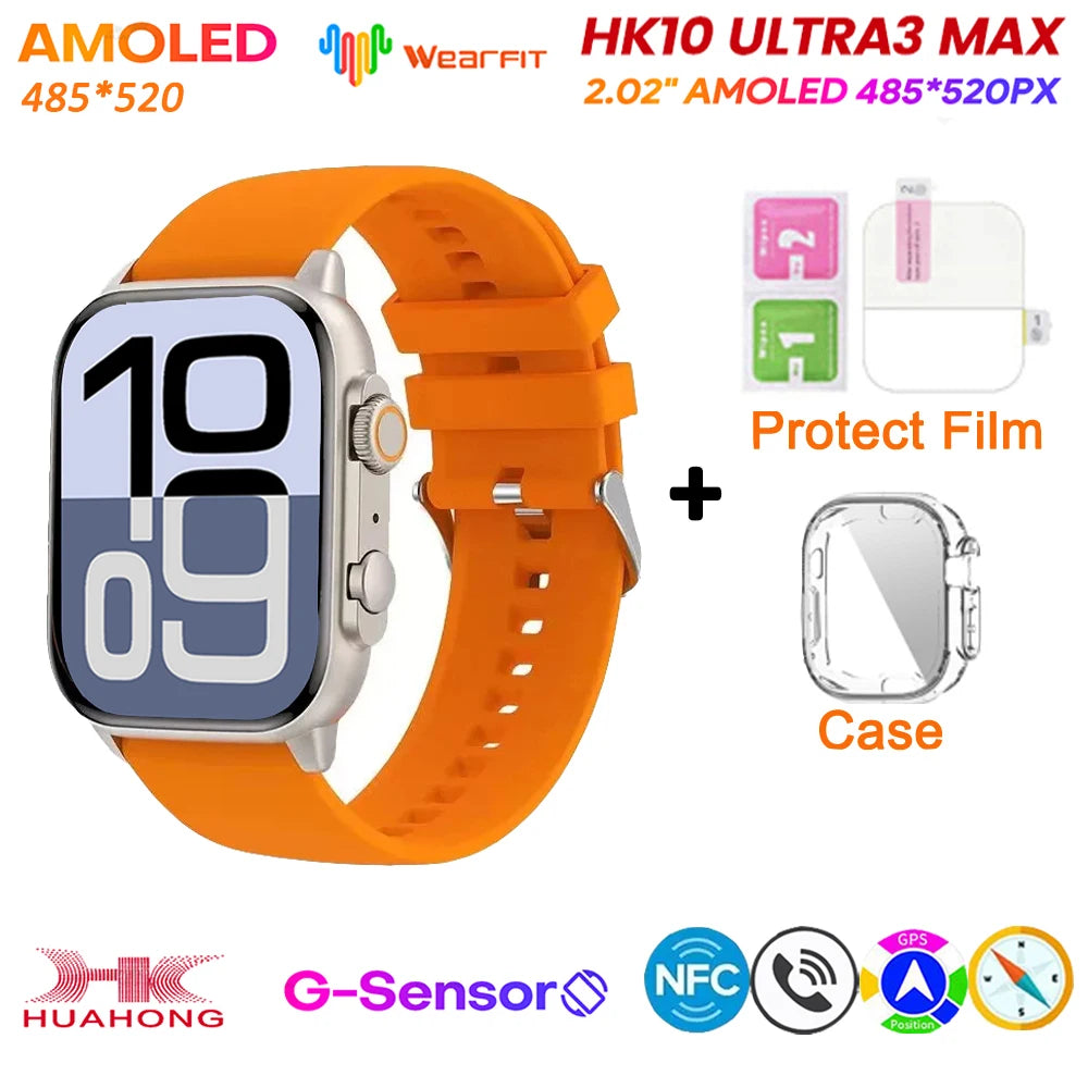 HK10 Ultra 3 MAX 2025 &ndash; AMOLED NFC GPS Smartwatch AI