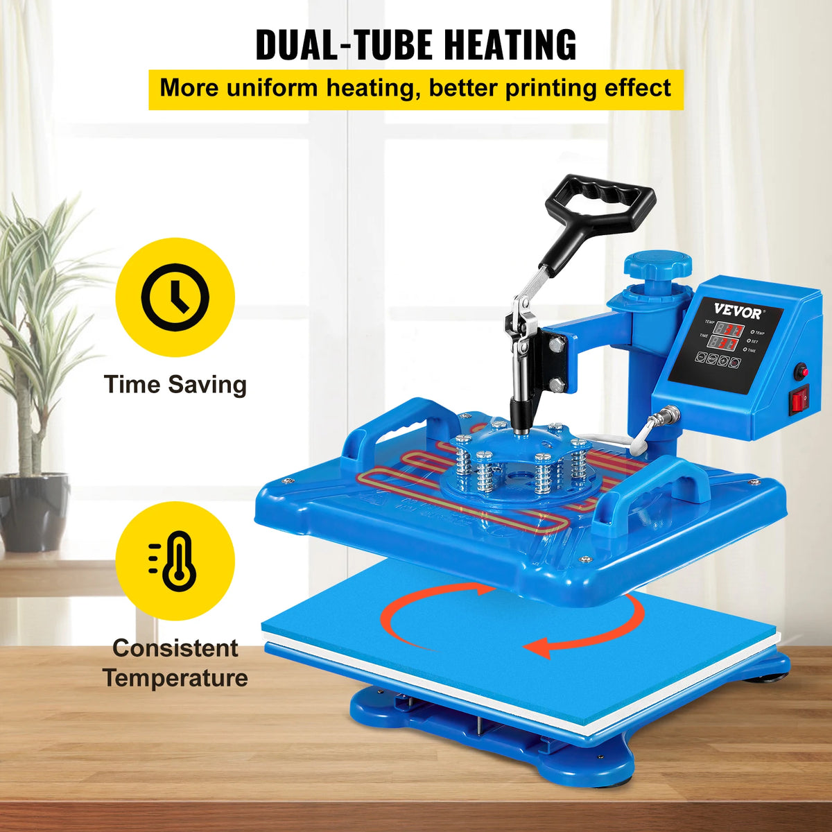 SucceBuy 12X15 Inch 5 In 1 Heat Press &ndash; Sublimation Swing