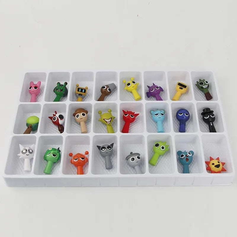 24pcs Sprunki Action Figures Set - Perfect Gift for Game Fans 24pcs-B2