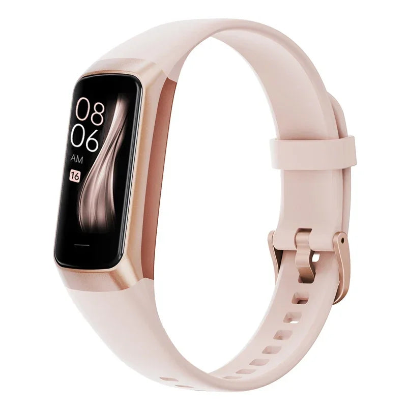 Amoled Color Screen Smart Watch &ndash; Heart Rate And SpO2 Pink Gold