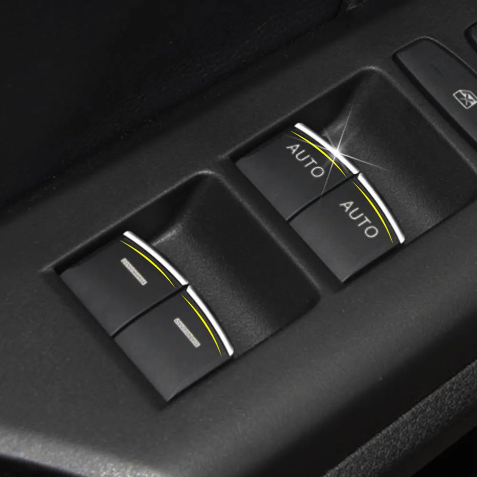 Adesivi per il Pulsante Alzavetro in ABS Cromato per Honda CR-V e Civic 2016-2020 Finitura Durevole