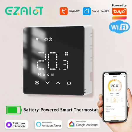 V9BW Smart Thermostat - Alexa And Google Home Compatible