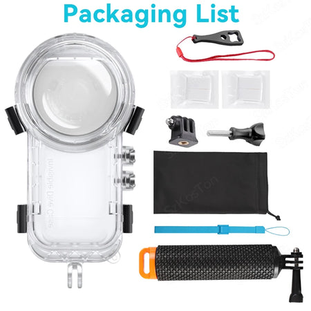 Dive Case for Insta360 X4 &ndash; Waterproof Up to 50 Meters KIT B / Diving &amp; Snorkeling