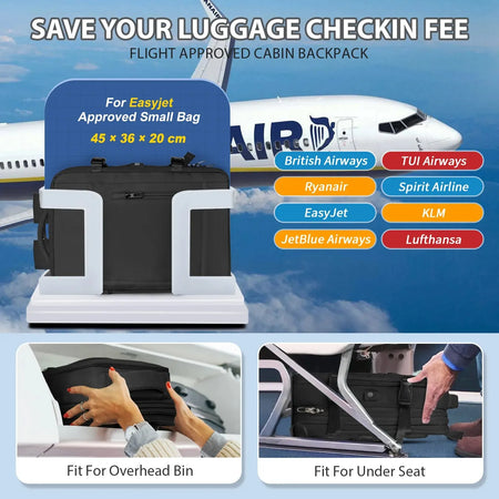 Likros Men Backpack - Waterproof And Expandable Travel Bag