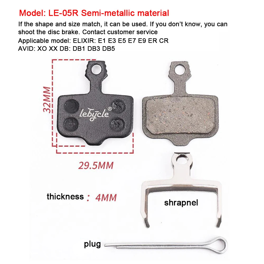 25 Pair MTB Disc Brake Pads B01S &ndash; Universal Compatibility