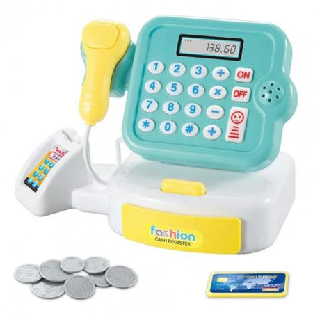 Cash Register Toy &ndash; Realistic Lighting and Sound Effects green