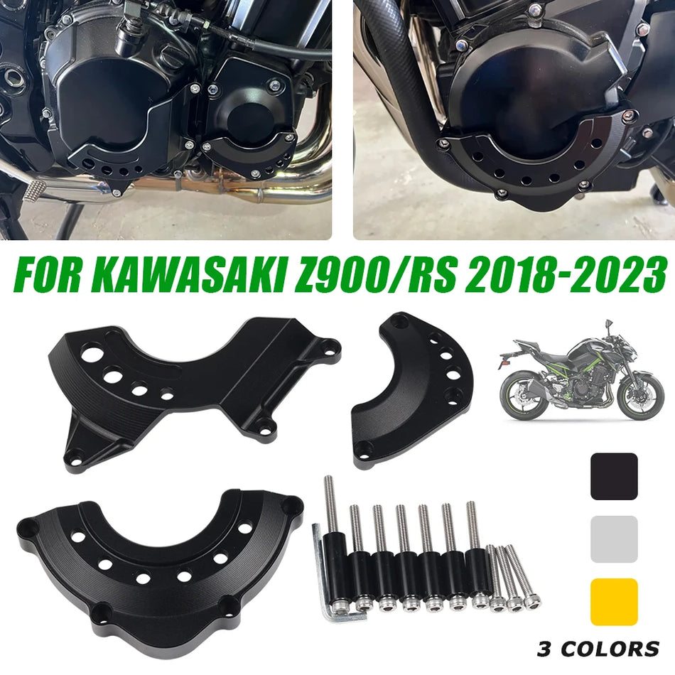 Kawasaki Z900RS mootori kaitsekattega koos statori kaitsjaga, crash pad
