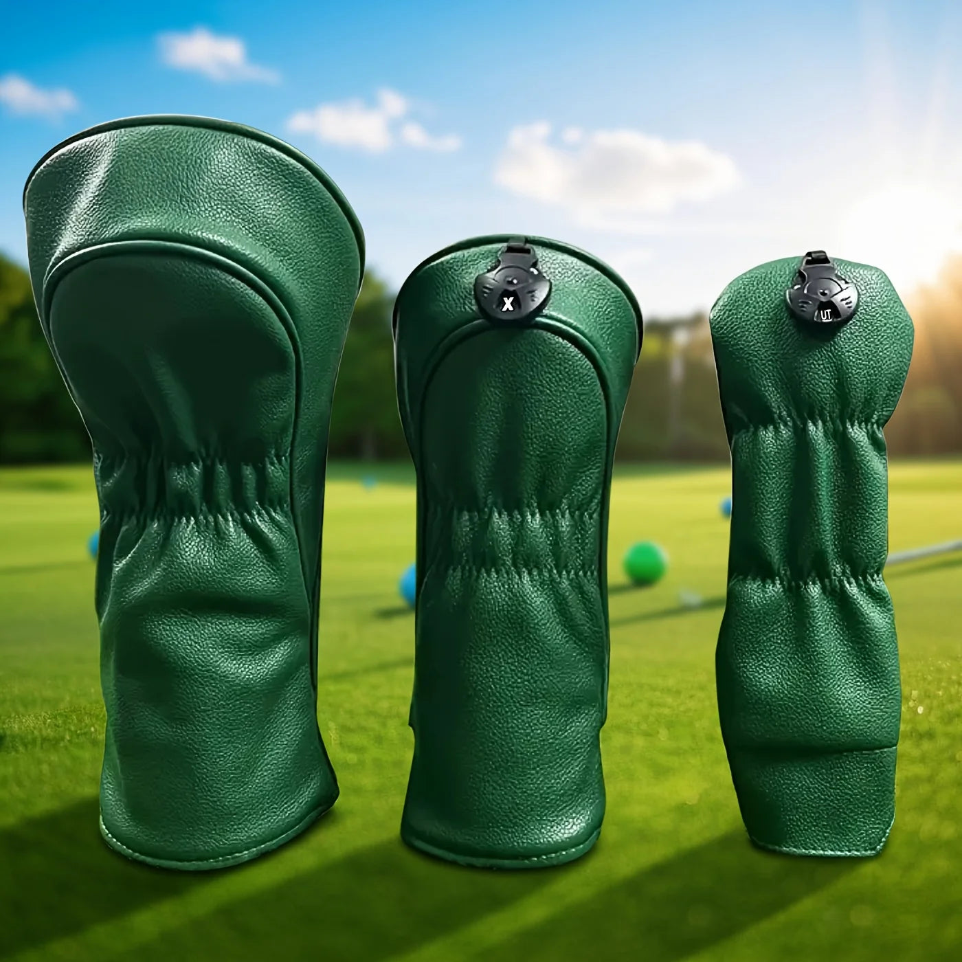 Golf Club Head Covers &ndash; Durable Embroidery with Cartoon Golfer Design