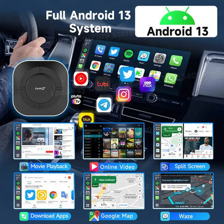 Carlinkit Android 13 CarPlay Android Auto Wireless TV Box