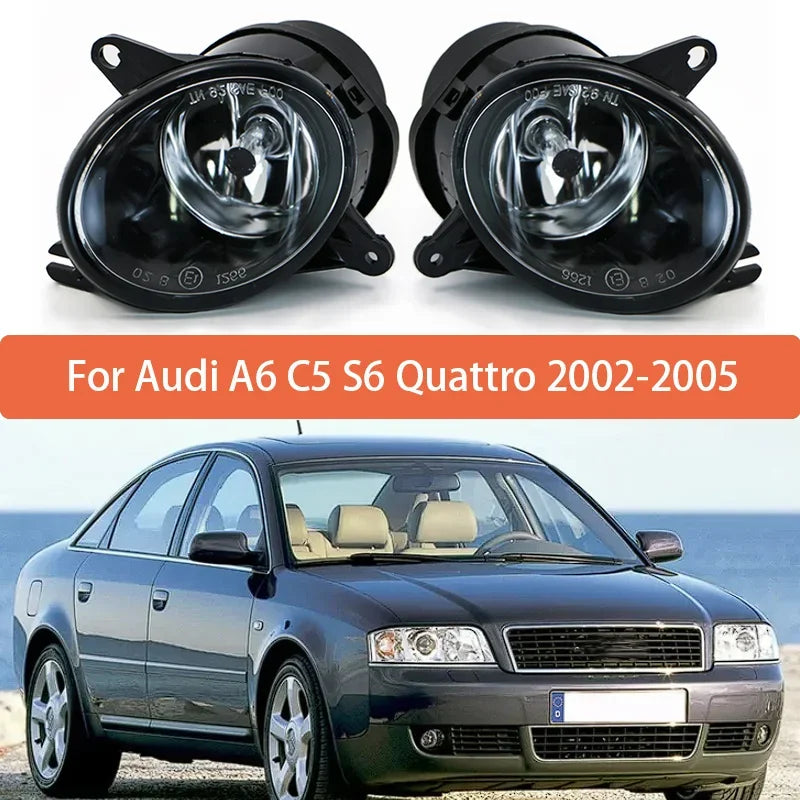 Fog Lamp Assembly With Bulb for Audi A6 C5 S6 Quattro 2002-2005