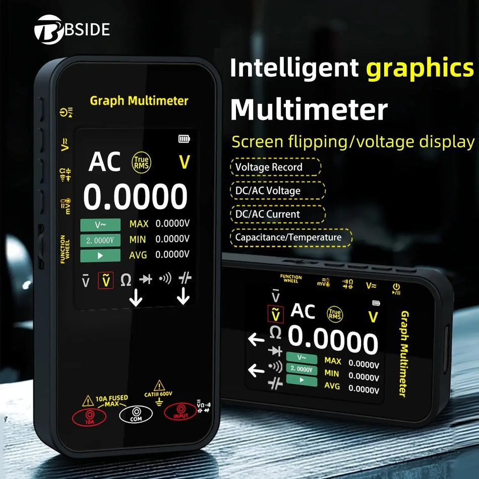 Smart Digital Multimeter With Voltage Waveform And Current