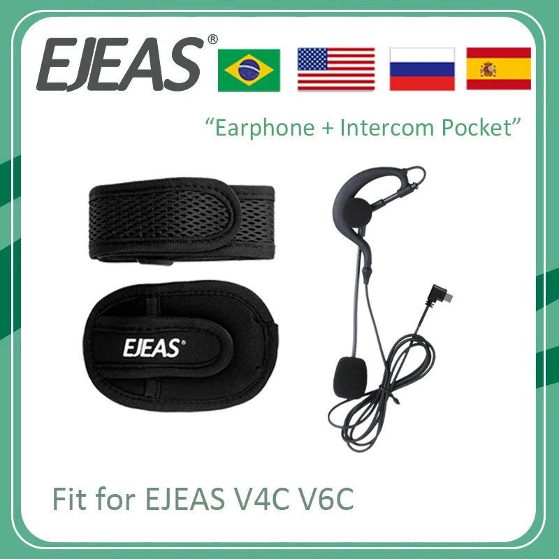 EJEAS rozhodčí interkom sluchátka armband taška typ C sluchátko