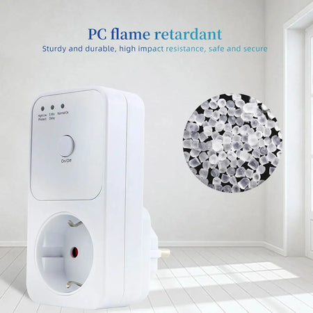 220V Digital Automatic Voltage Protector Socket - Auto Timer