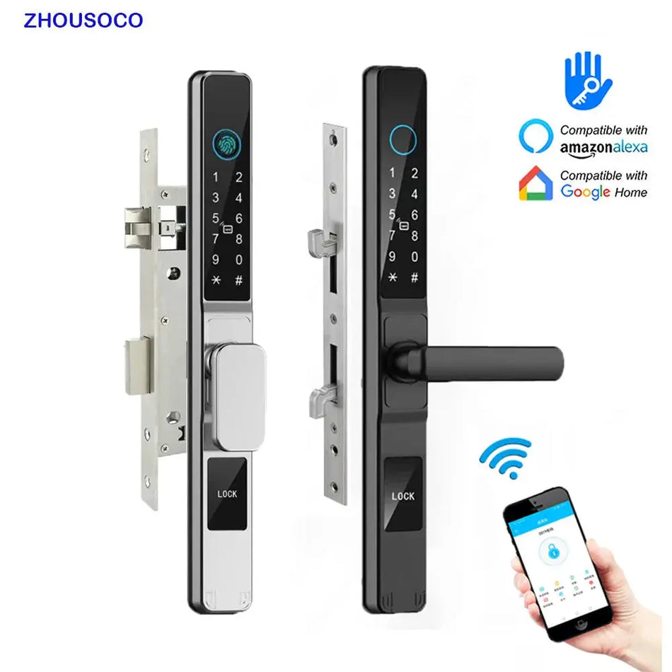 Waterproof Smart Lock Fingerprint RFID For Push Pull And Sliding Glass Doors by InterCyprus Trading Ltd