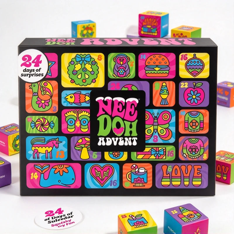 3D Christmas Advent Calendar Squishy Fidget Toy For Stress Relief