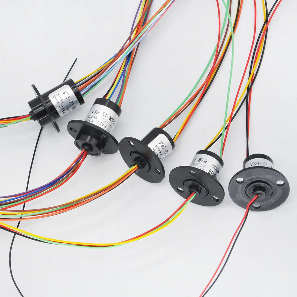 Micro Rotate Slip Ring 2A 12.5mm - Multi Channel Options