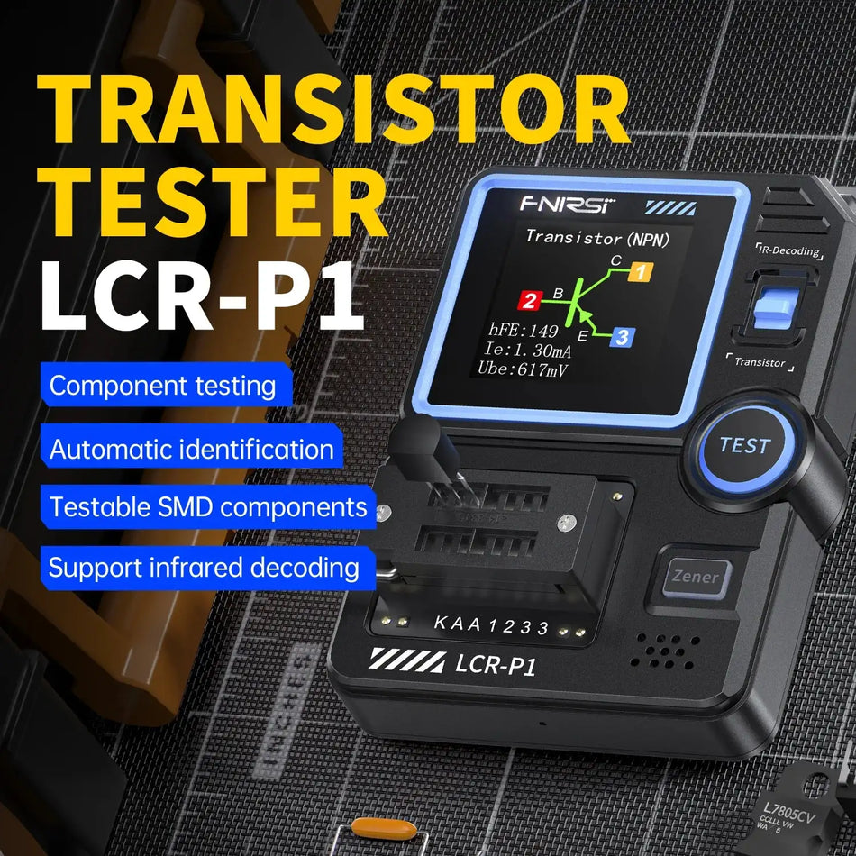 FNIRSI LCR P1 Transistor Tester Capacitance ESR Meter