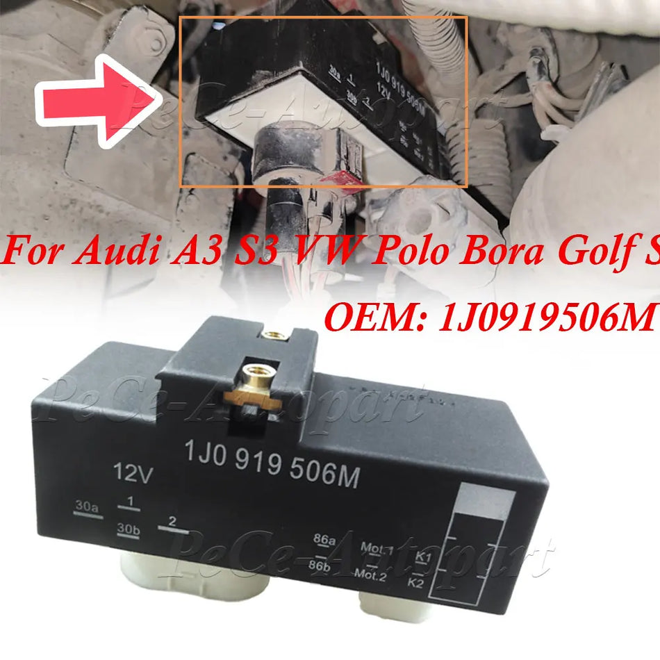 Radiatora ventilatora vadības relejs Audi A3 VW Golf Polo