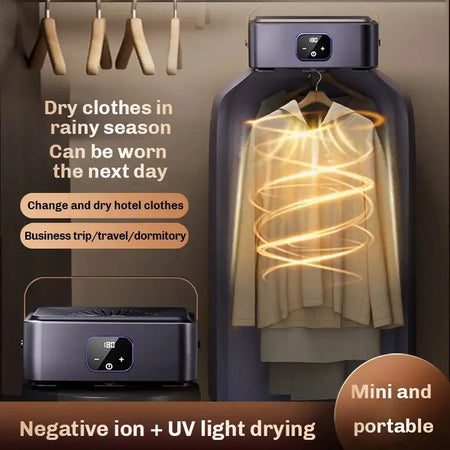 Portable UV Sterilizing Travel Foldable Clothes Dryer Timer
