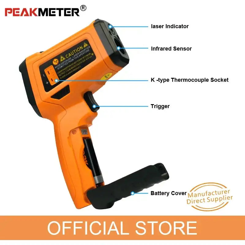 PeakMeter PM6530D Digital Infrared Thermometer Non Contact