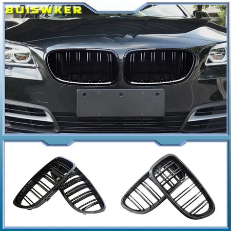 Gloss Black Kidney Grill Dual Slats Racing BMW 5 Series F10