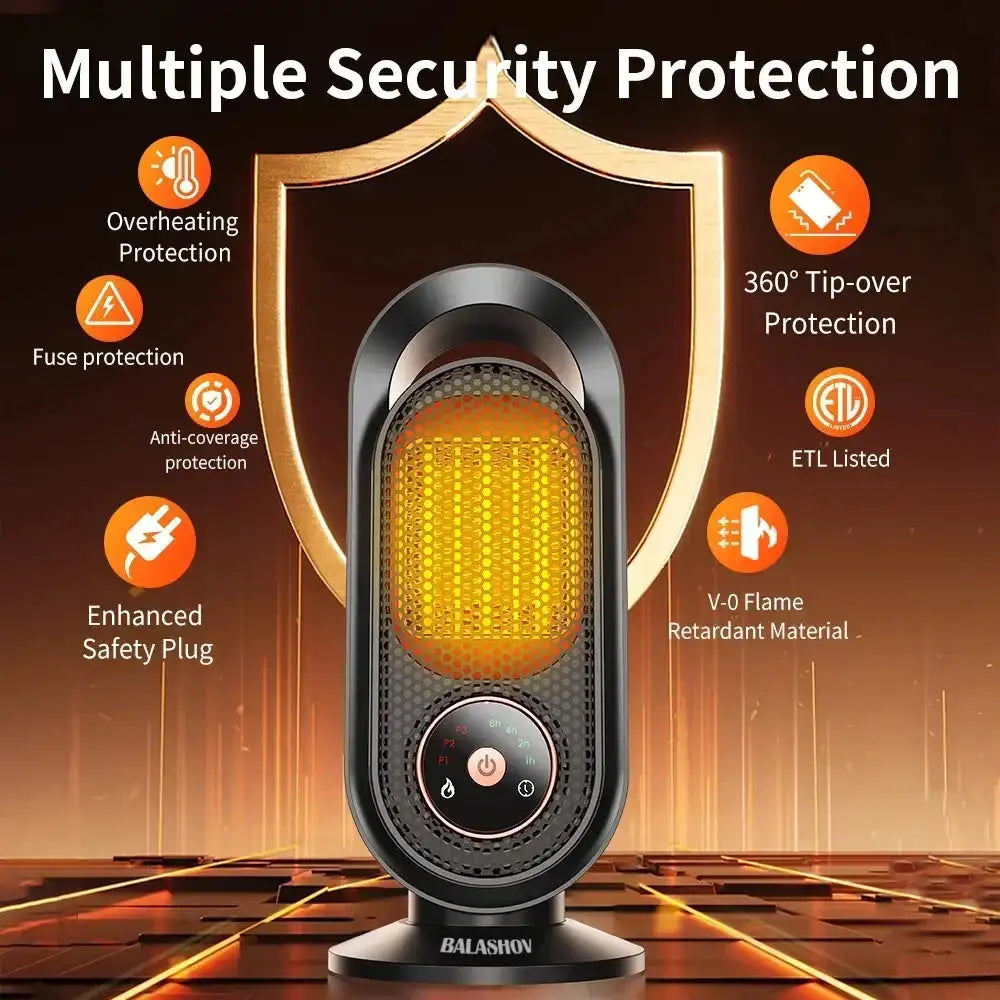 1000W Portable Mini Electric Space Heater For Home Office