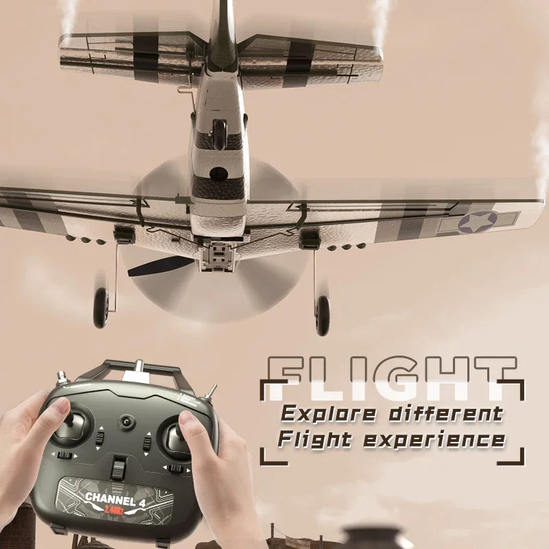 P51 Mustang RC Plane &ndash; One Key Aerobatic Flight Ready