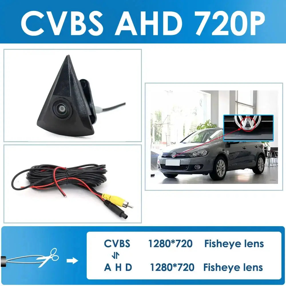 Car Front View Camera 1080P for VW GOLF Jetta Touareg Passat Polo Tiguan Bora Waterproof Wide Degree Logo Embedded For VW by InterCyprus Trading Ltd