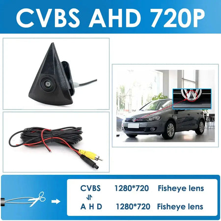 Car Front View Camera 1080P for VW GOLF Jetta Touareg Passat Polo Tiguan Bora Waterproof Wide Degree Logo Embedded For VW by InterCyprus Trading Ltd