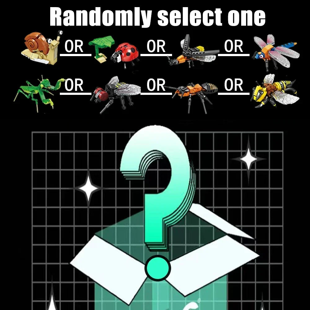 Knew Built Ladybug Blocks Set &ndash; Durable Educational Play Randomly select one / in-bag