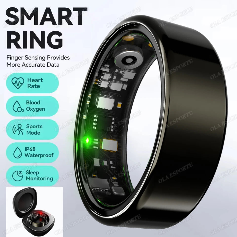 For Xiaomi Smart Ring - Bluetooth Heart Rate &amp; Blood Oxygen Monitor