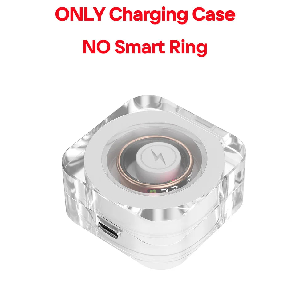 2025 SR08 Smart Ring with LED Display Charge case No ring / 10