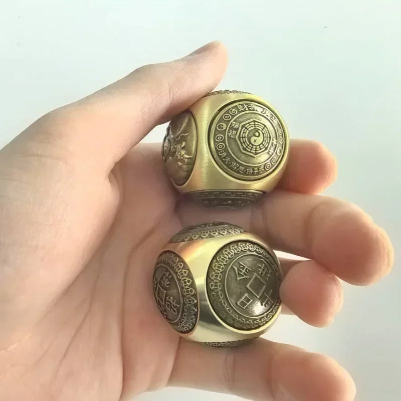 Six-Faced Blessing Money Fidget Spinner - Stress Relief Toy