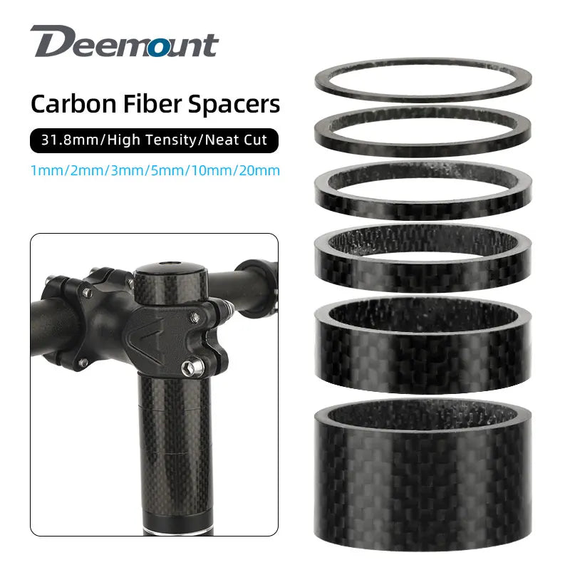 DEEMOUNT Carbon Spacers &ndash; Lightweight and Durable Handlebar Rise Adjusters