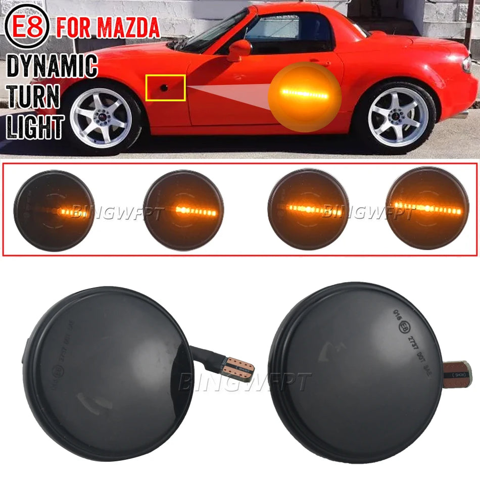 Stranska marker luč za smerokaze z LED dinamično puščico za Mazda MX-5